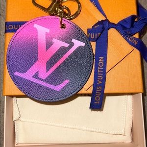 Louis Vuitton Illustre Bag Charm and Key Holder.  Never used.